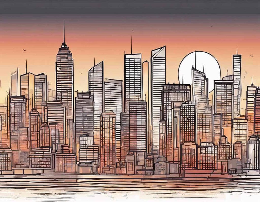 Modern Metropolis Backdrops for High School Portraits